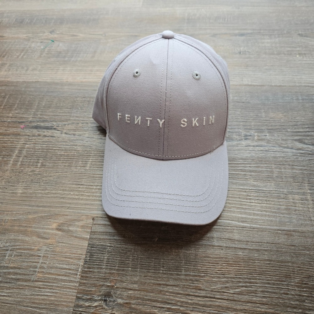 Fenty Skin Baseball Capโ Lavender Grey Embroidered Logo Adjustable Hat Rihanna